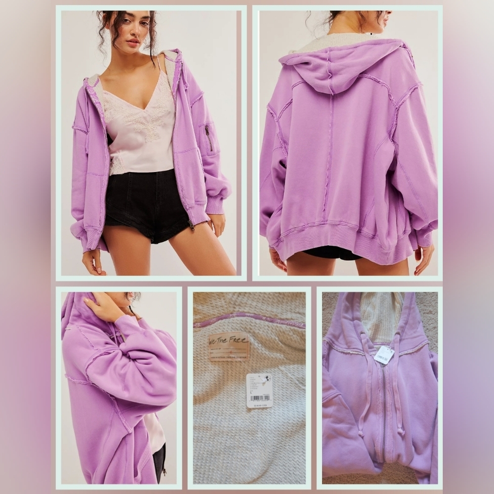 "Hold" We the Free By Your Side Lined Hoodie BubbleTea Small NWT $148 - Picture 1 of 9